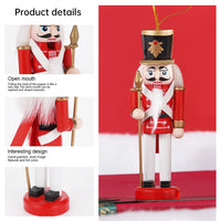 Wooden Nutcracker Soldier Ornament Set - 5PCS Christmas Decorations