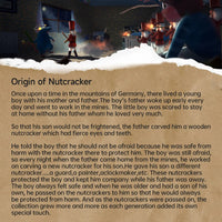 50CM Hand-Painted Wooden Nutcracker Soldier - Christmas King Doll Holiday Home Decor